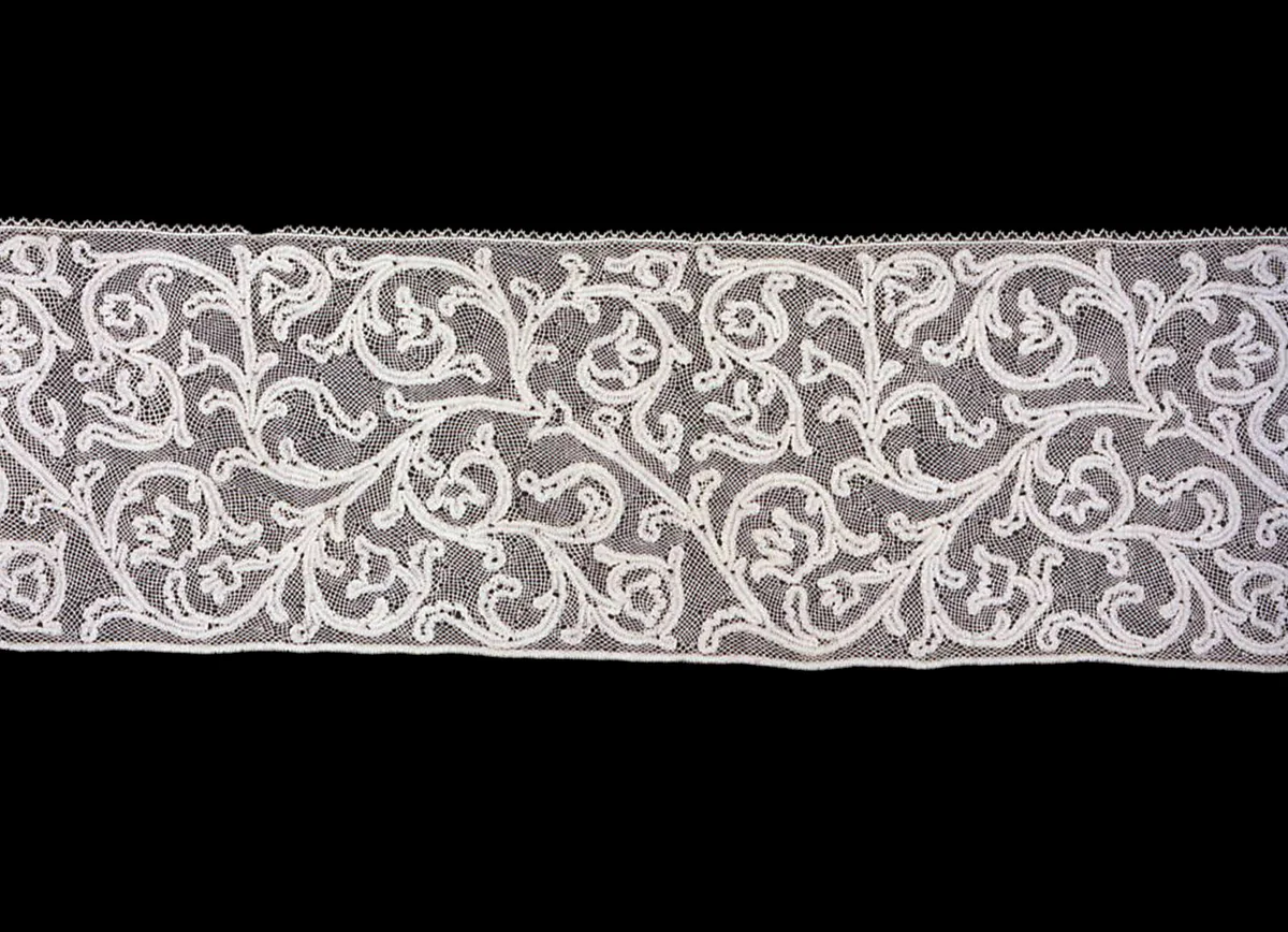 Flounce by Italy, Milan, textile, 1650-1775