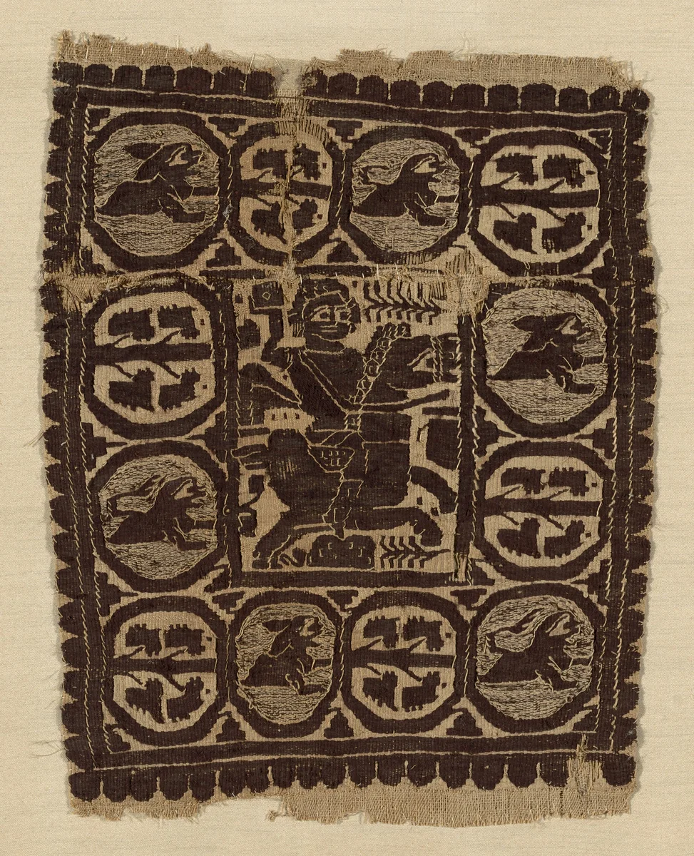 Fragment by Coptic Egypt, textile, 301-500