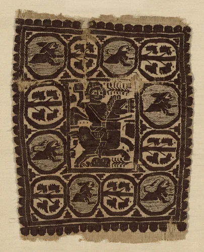 Fragment by Coptic Egypt, textile, 301-500