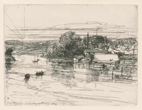 Cardigan Bridge by Francis Seymour-Haden, print, 1864