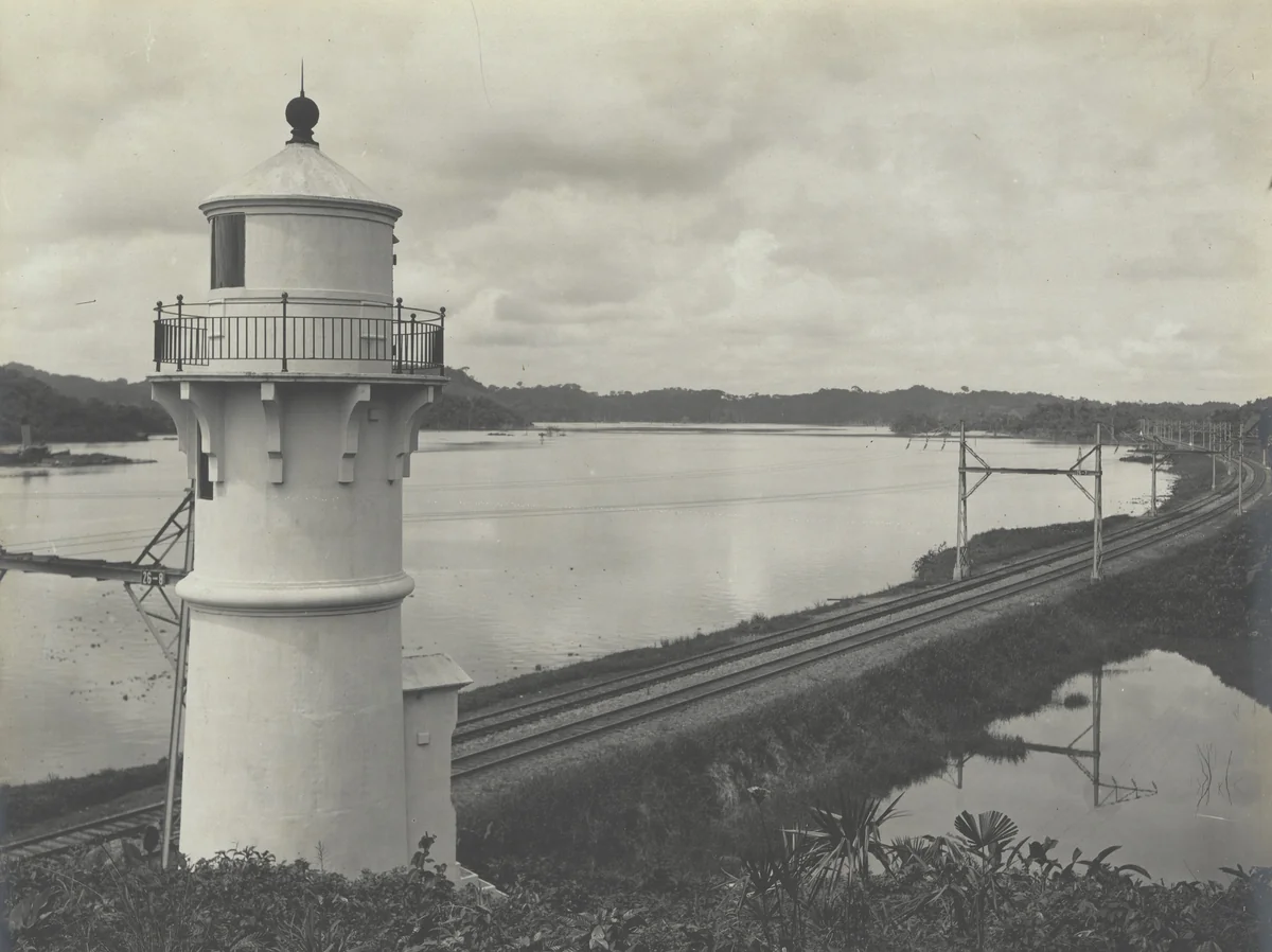 Aids to Navigation. Light house near Caimito by Unidentified Photographer, photograph, 1915