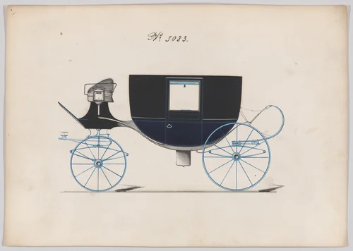 Coach #3083 by Brewster & Co., drawing, 1874