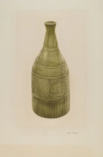 Decanter by Van Silvay, index of american design, 1939