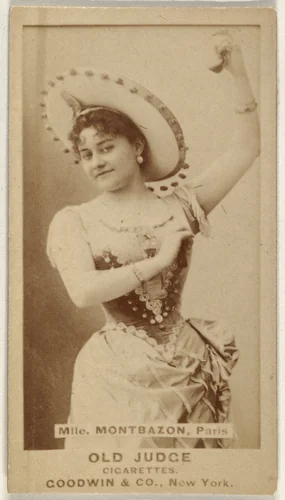 Mlle. Montbazon, Paris, from the Actors and Actresses series (N171) for Old Judge Cigarettes by Goodwin & Company, photograph, 1886-1890