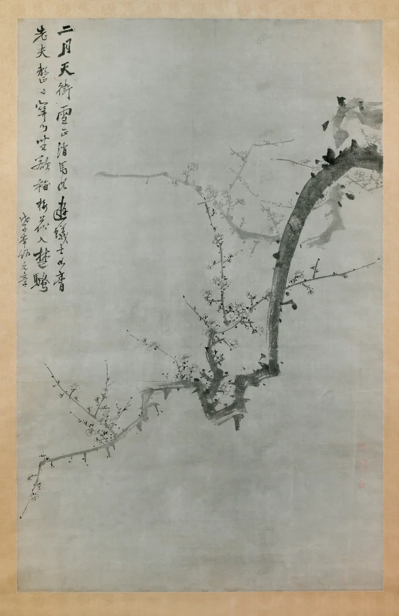 Plum Branch by Yi Yu-won, painting, 1888
