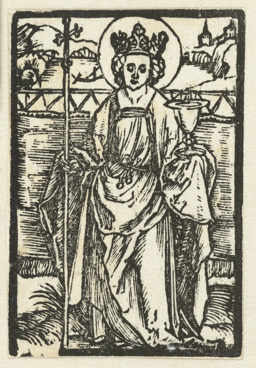 Heilige Barbara by Unknown, print, 1503