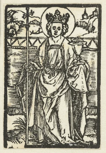 Heilige Barbara by Unknown, print, 1503