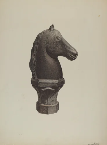 Hitching Post by Michael Riccitelli, index of american design, 1935-1942