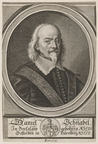 Daniel Schnabel by Jacob von Sandrart, print, 1653-1663