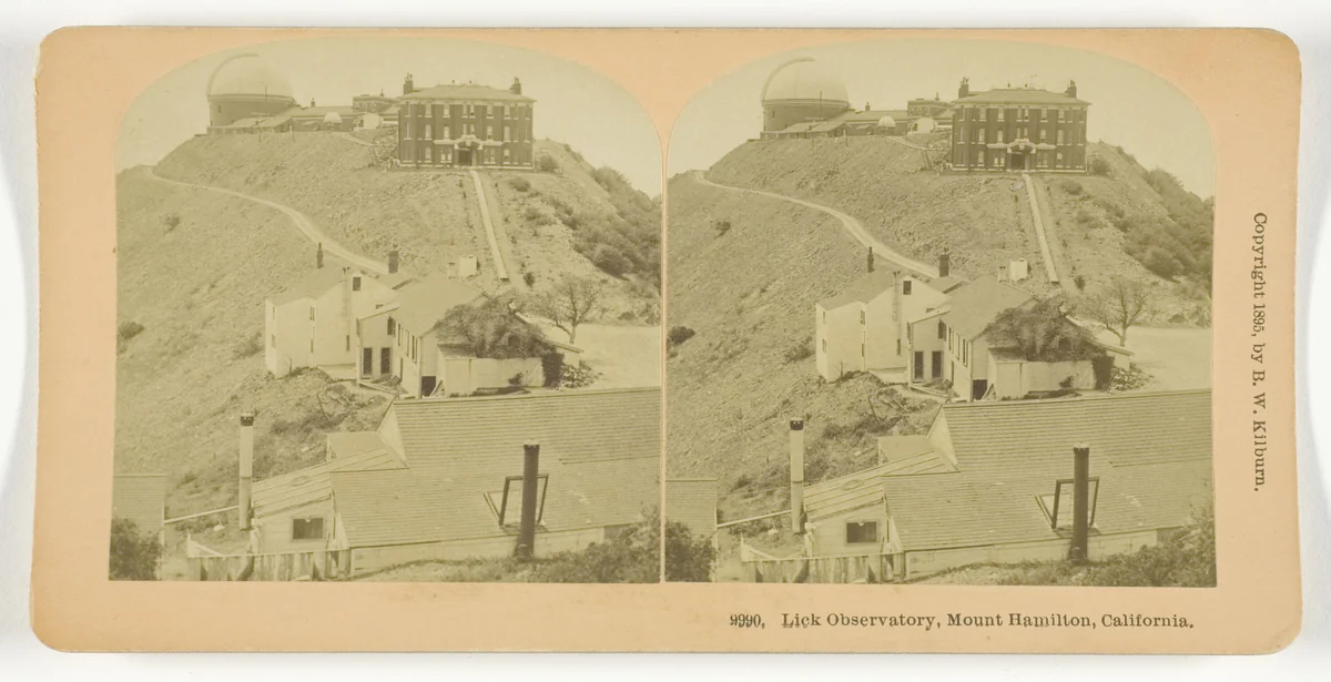 Lick Observatory, Mount Hamilton, California by B. W. Kilburn, photograph, 1895