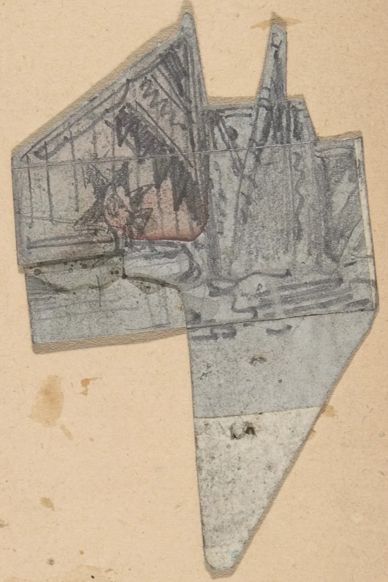 Design for a Stage Set at the Opéra, Paris by Eugène Cicéri, drawing, 1830-1890