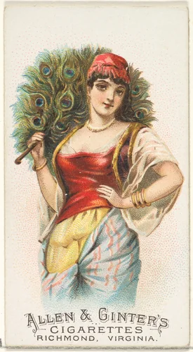 Plate 11, from the Fans of the Period series (N7) for Allen & Ginter Cigarettes Brands by Allen & Ginter, print, 1889