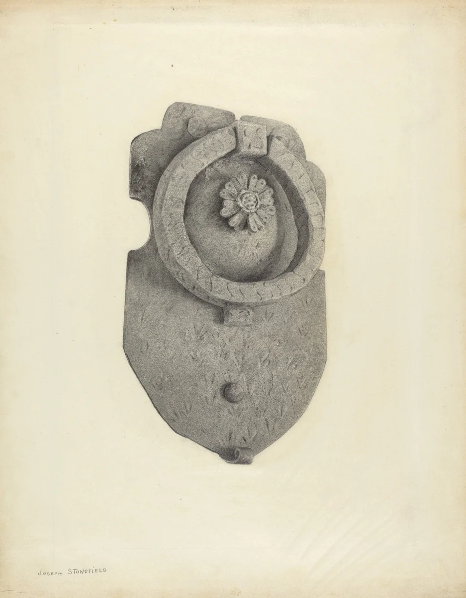 Door Knocker by Joseph Stonefield, index of american design, 1939