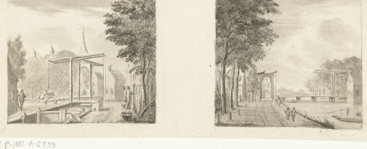 Gezicht op Nederhorst ten Berg by Jurriaan Cootwijck, print, 1744-1798