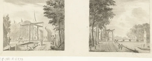Gezicht op Nederhorst ten Berg by Jurriaan Cootwijck, print, 1744-1798
