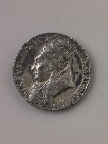 Medal: Sixtus IV by Lysippus the Younger, metalwork, 1471