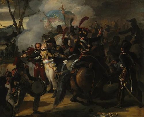 The Death of General Colbert by Victor Schnetz, painting, 1809-1810