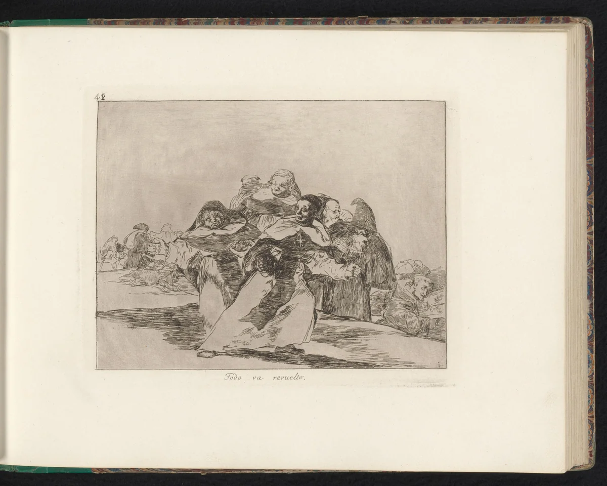 Groep geestelijken by Francisco de Goya, book, 1810-1820