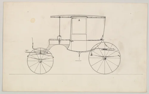 Rockaway (unnumbered) by Brewster & Co., drawing, 1870