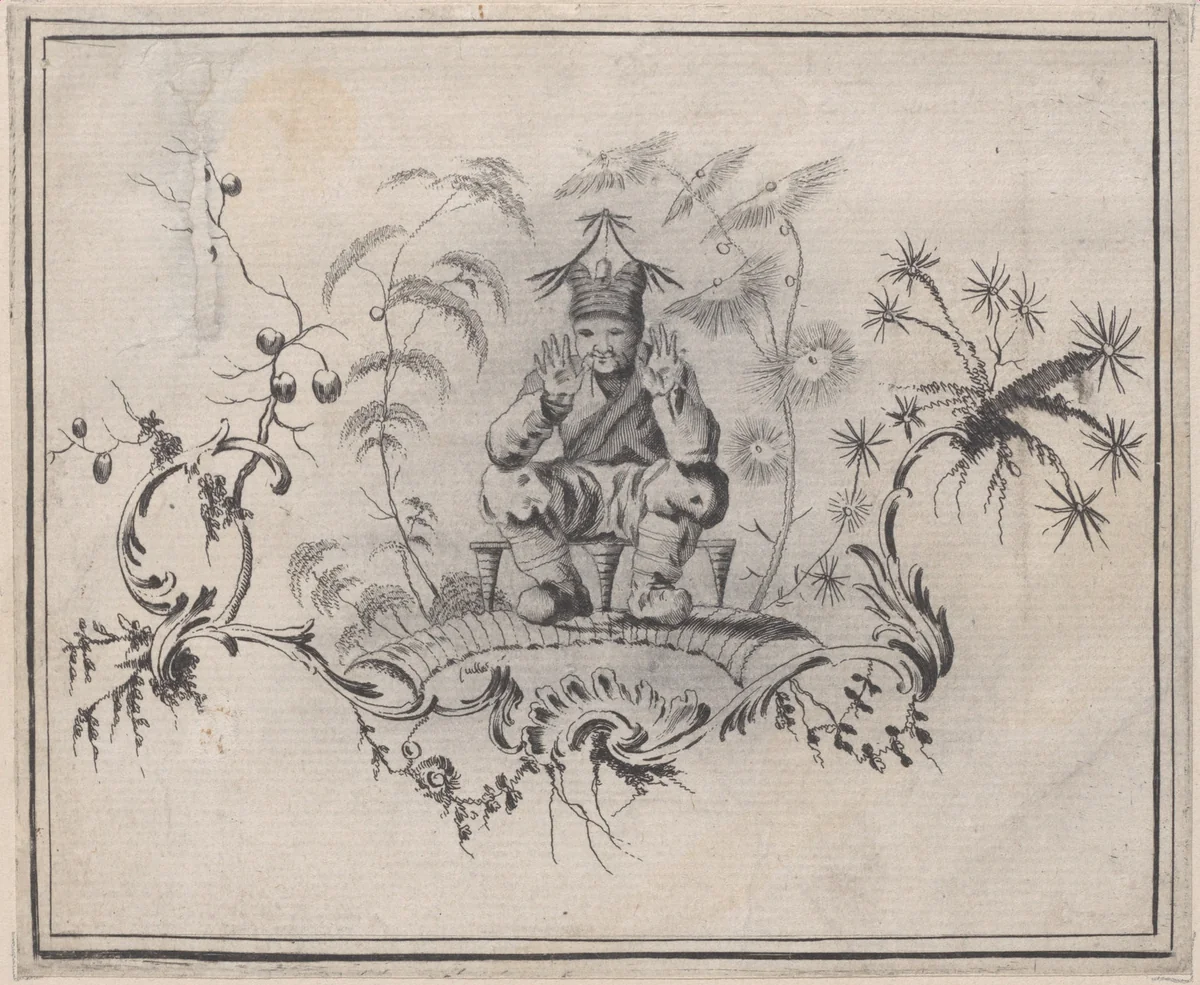 Chinoiserie Ornament by Jean Pillement, print, 1755-1790