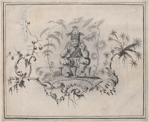 Chinoiserie Ornament by Jean Pillement, print, 1755-1790