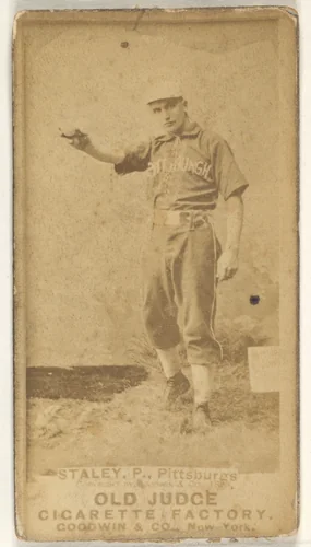 Henry "Harry" Eli Staley, Pitcher, Pittsburgh, from the Old Judge series (N172) for Old Judge Cigarettes by Goodwin & Company, photograph, 1888