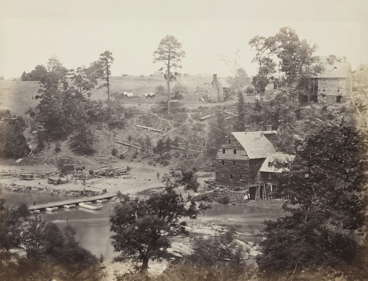 Juridents of the War (Jericho Mills, North Anna, VA) by Alexander Gardner, photograph, 1864