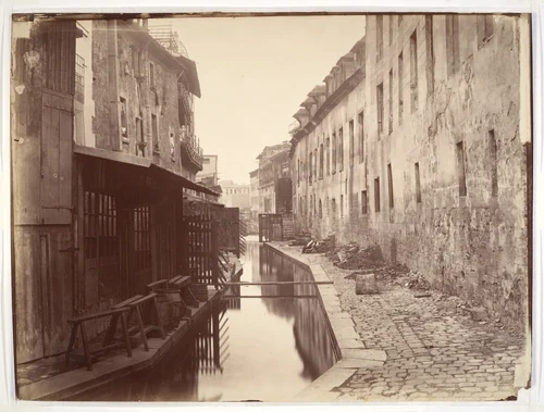 La Bièvre by Charles Marville, photograph, 1860-1867