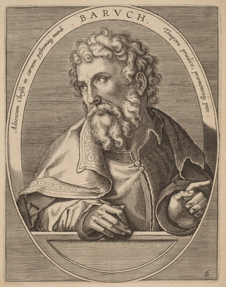 Baruch by Theodor Galle; Jan van der Straet, print, 1613