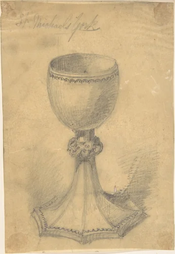 Chalice from St. Michael's York by anonymous, drawing, 1850-1899