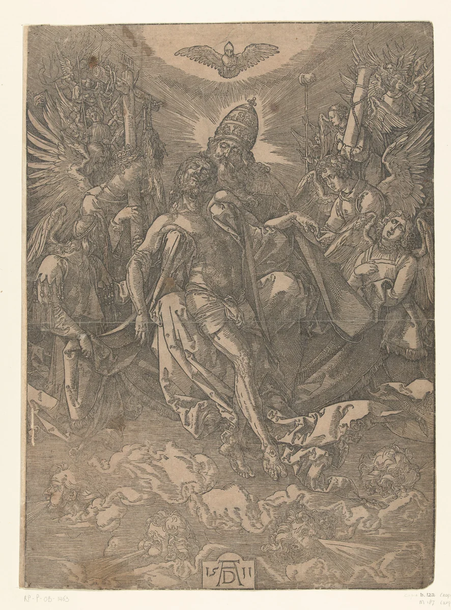 De Heilige Drie-eenheid by anonymous, print, 1511