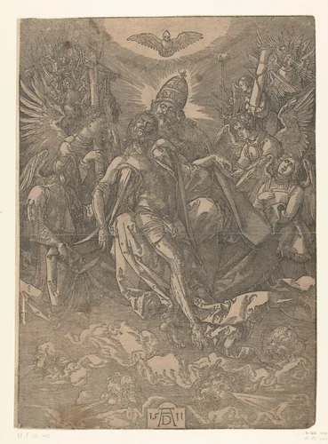 De Heilige Drie-eenheid by anonymous, print, 1511