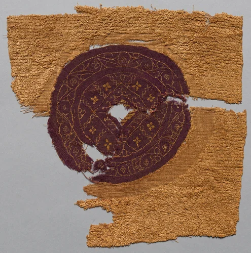Fragment with Gold Foil, from a Furnishing Fabric by Unknown, textile, 300-499