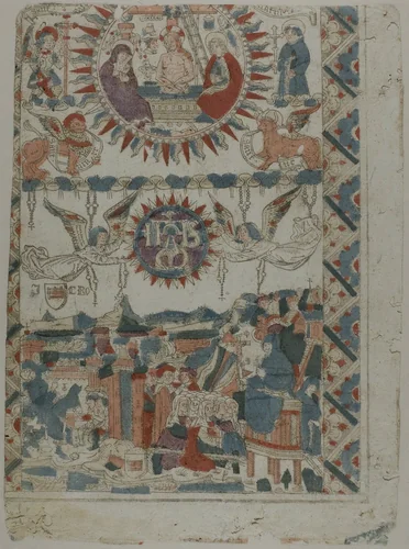 The Arrival in France of Saint Francis of Paola by Artist Unknown, print, 1495