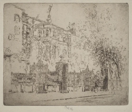 Rossetti's House by Joseph Pennell, print, 1906