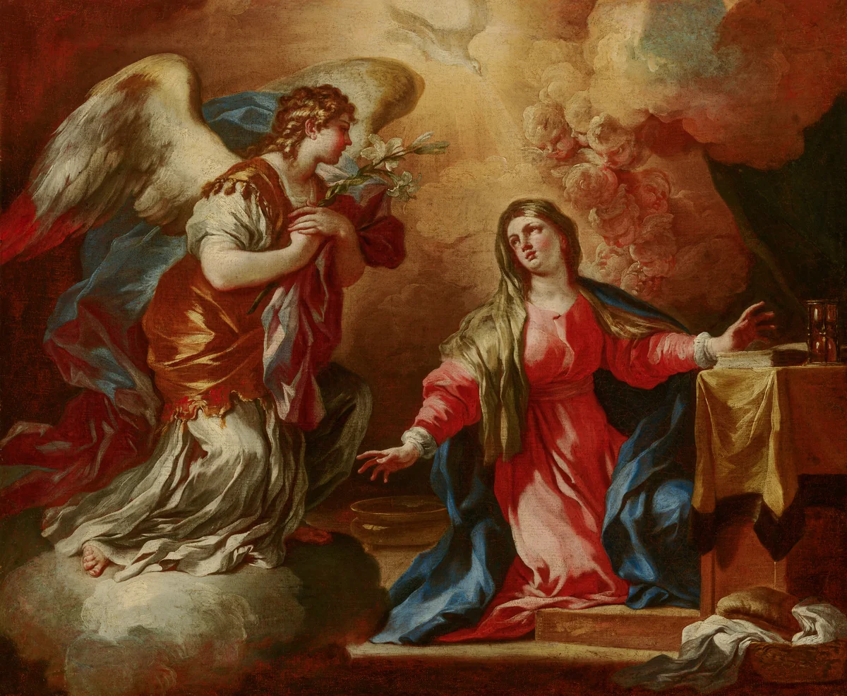 The Annunciation by Francesco Solimena, painting, 1693