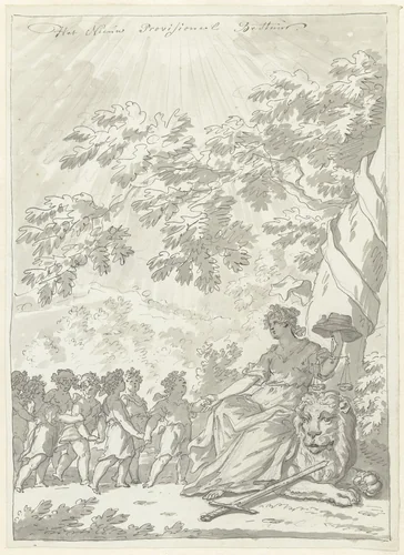 Het Volksbewind Gevestigd by Jan Bulthuis, drawing, 1795