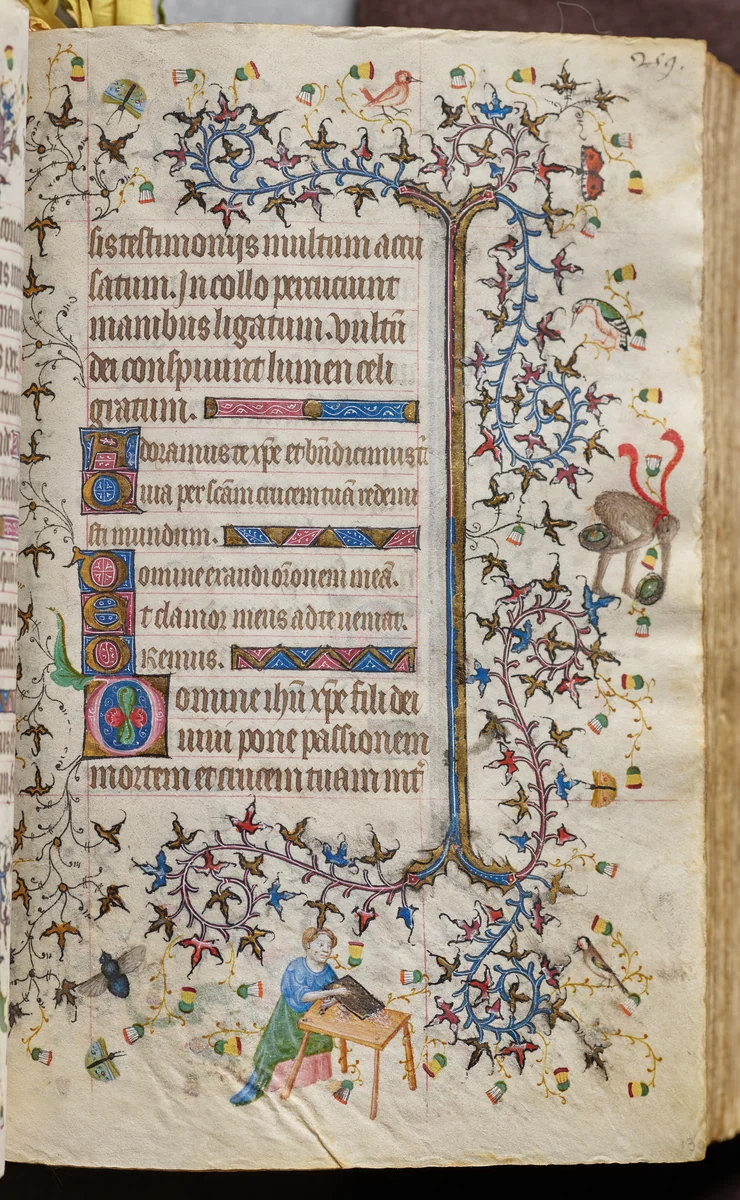 Hours of Charles the Noble, King of Navarre (1361-1425): fol. 130r, Text by Master of the Brussels Initials and Associates, book, 1400-1410