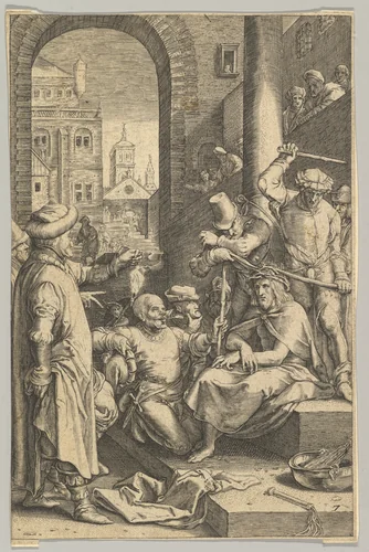 The Crowning with Thorns, from "The Passion of Christ" by Ludovicus Siceram, print, 1618-1628