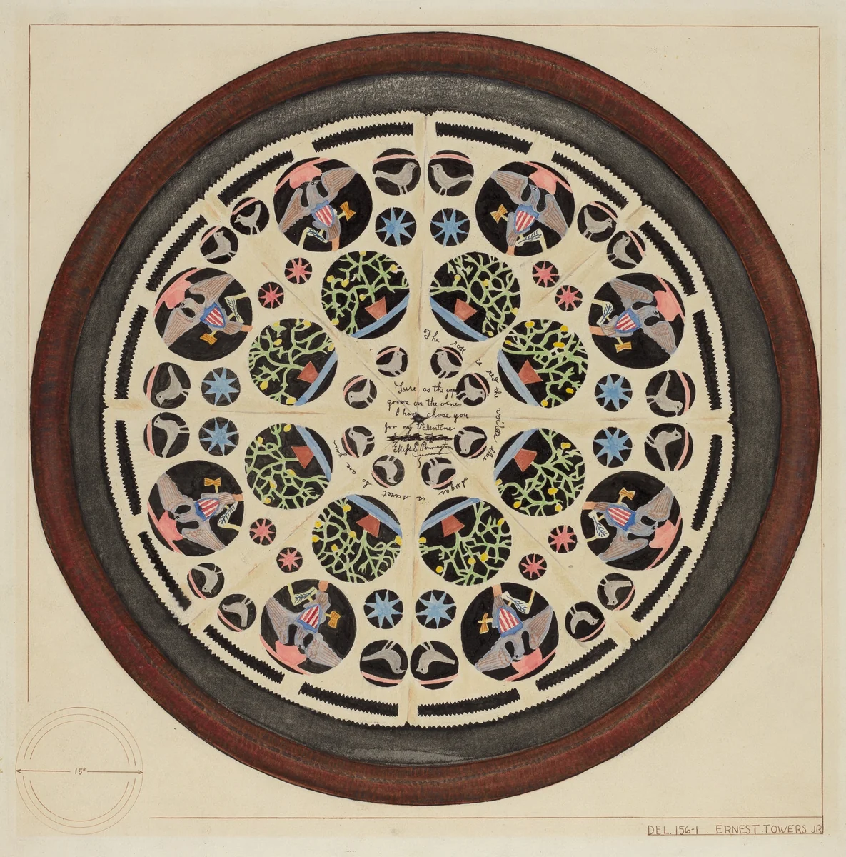 Valentine by Ernest A. Towers, Jr., index of american design, 1937