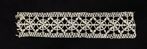 Bobbin Lace (Needlepoint Design) Insertion by Unknown, textile, 1550-1599
