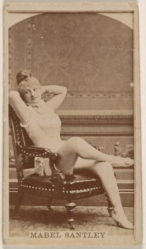 Mabel Santley, from the Actresses series (N245) issued by Kinney Brothers to promote Sweet Caporal Cigarettes by Kinney Brothers Tobacco Company, photograph, 1890