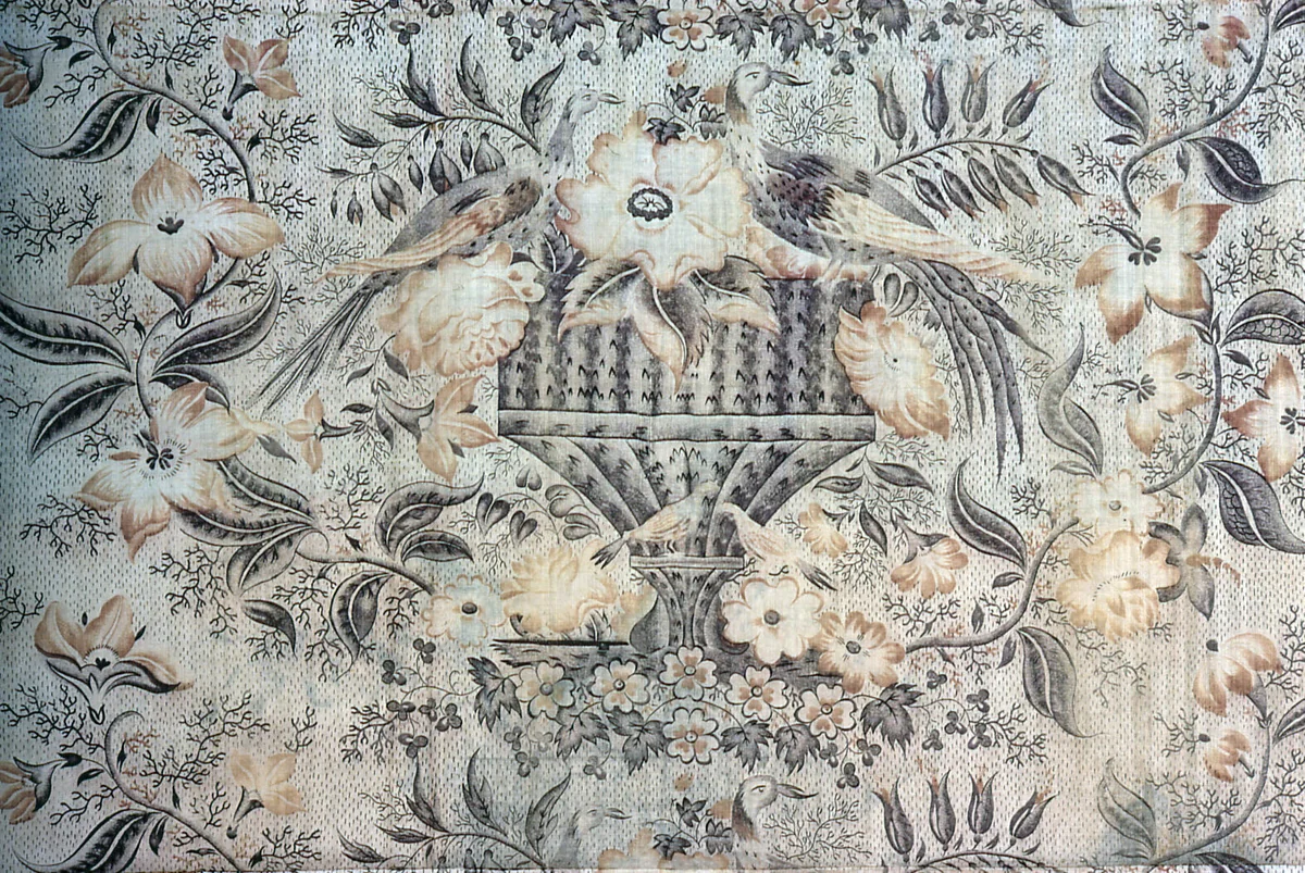 Panel by England, textile, 1840-1860