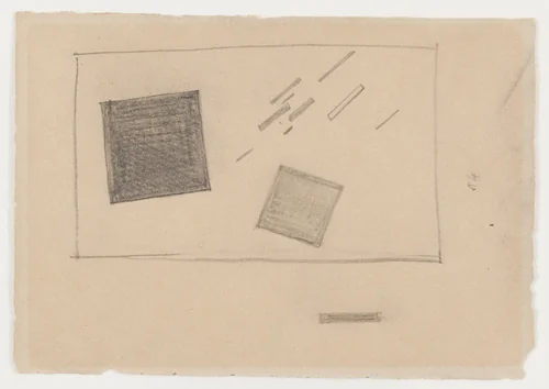 Suprematist Drawing by Kazimir Malevich, drawing, 1916