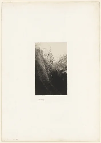 St. Anthony: "Help me, O my God!", plate 2 of 24 by Odilon Redon, print, 1896