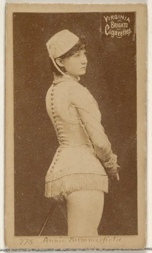 Card 775, Annie Summerfield, from the Actors and Actresses series (N45, Type 2) for Virginia Brights Cigarettes by Allen & Ginter, photograph, 1885-1891