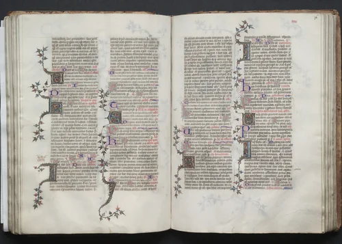 The Gotha Missal: Fol. 76r, Text by Master of the Boqueteaux, book, 1370-1380