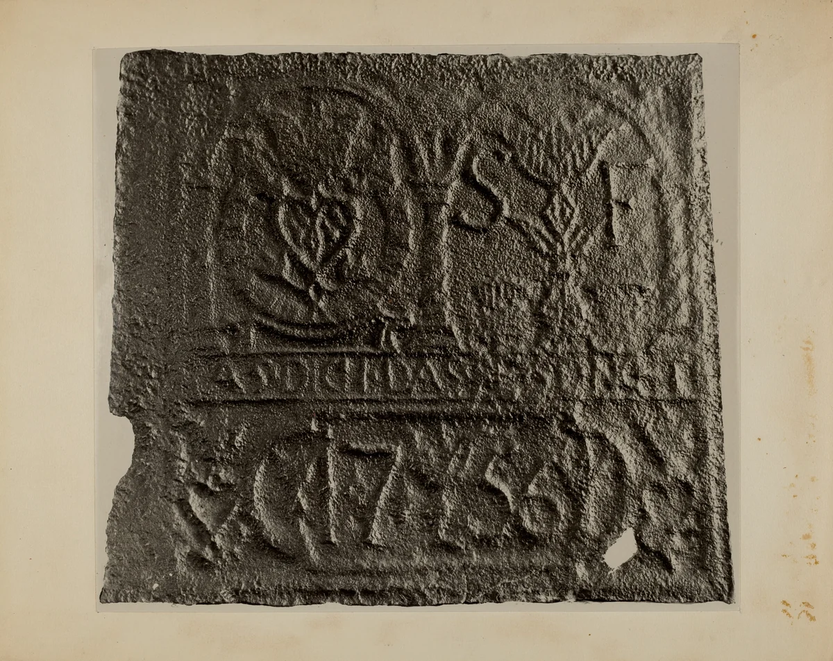 Pa. German Stove Plate by Charles Von Urban, index of american design, 1936