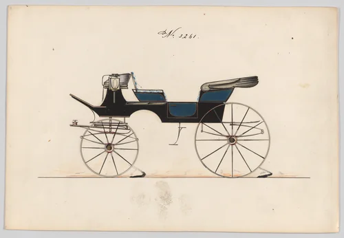 Drag # 3261 by Brewster & Co., drawing, 1876