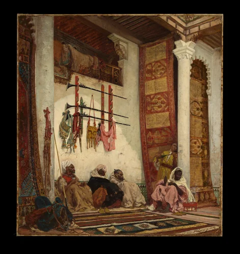 The Opium Smokers by Georges Clairin, painting, 1872